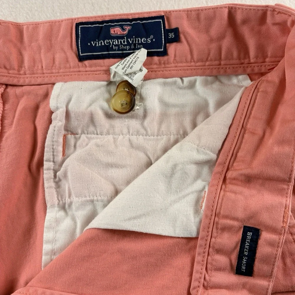 Vineyard Vines Breaker Shorts Mens 35 Salmon Chino 7
